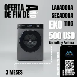 LAVADORA SECADORA AL VAPOR 11KG EKO (LHZ)