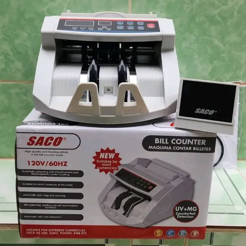 MÁQUINA DE CONTAR DINERO SACO (ANG)