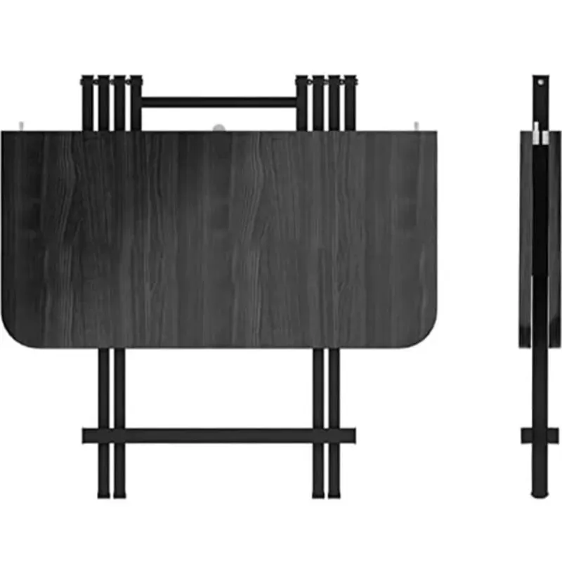 MESA PLEGABLE CUADRADA NEGRA (SIN SILLAS) (VPT)