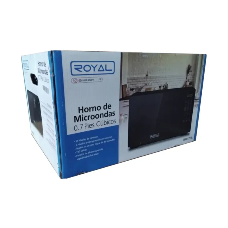 MICROONDAS 20 LITROS ROYAL NEGRO (LHZ)