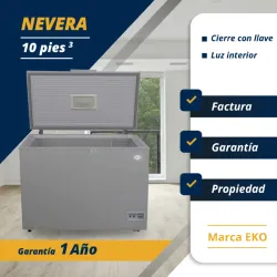 NEVERA 10 PIES EKO GRIS (FAD)
