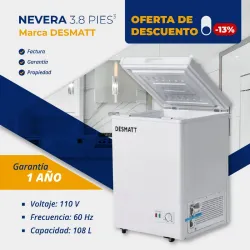 NEVERA 3.8 PIES DESMATT - OFERTA