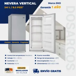 NEVERA 8.5 PIES VERTICAL EKO (FAD)