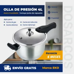 OLLA DE PRESIÓN 4L DE INDUCCIÓN + JUNTA EXTRA DE REGALO (FAD)