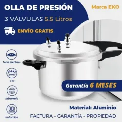 OLLA DE PRESIÓN 5.5L DE INDUCCIÓN EKO (FAD)