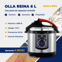 OLLA REINA 6L EKO + JUNTA EXTRA DE REGALO (FAD)