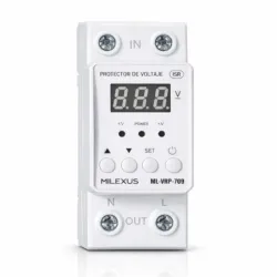 PROTECTOR DE VOLTAJE DIGITAL 220V 5A MILEXUS (VPT)