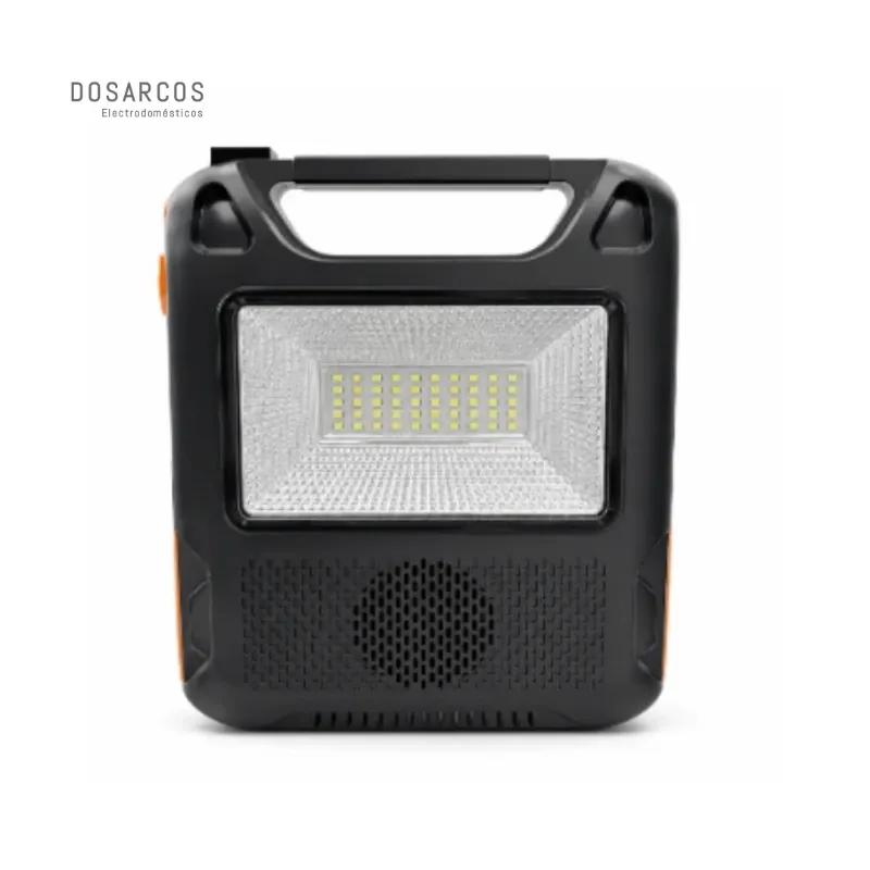 RADIO CON PANEL SOLAR, LINTERNA, BLUETOOTH Y 3 LÁMPARAS LED (VPT)
