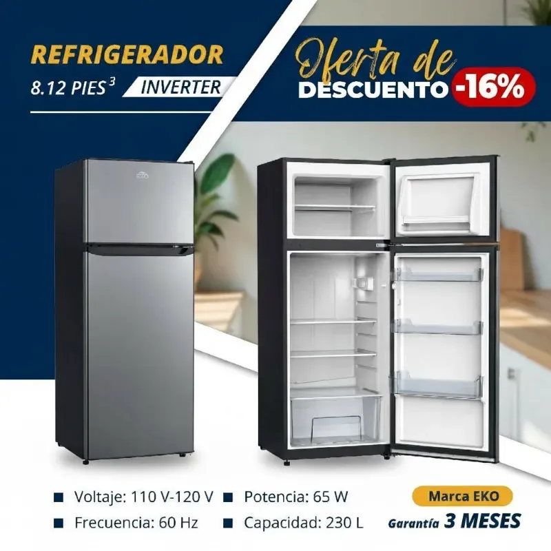 REFRIGERADOR EKO 8.1 PIES INVERTER (LHZ)