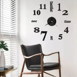 RELOJ DE PARED 3D EN INGLÉS - 130 CM