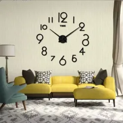 RELOJ DE PARED 3D NUMEROS - 130 CM