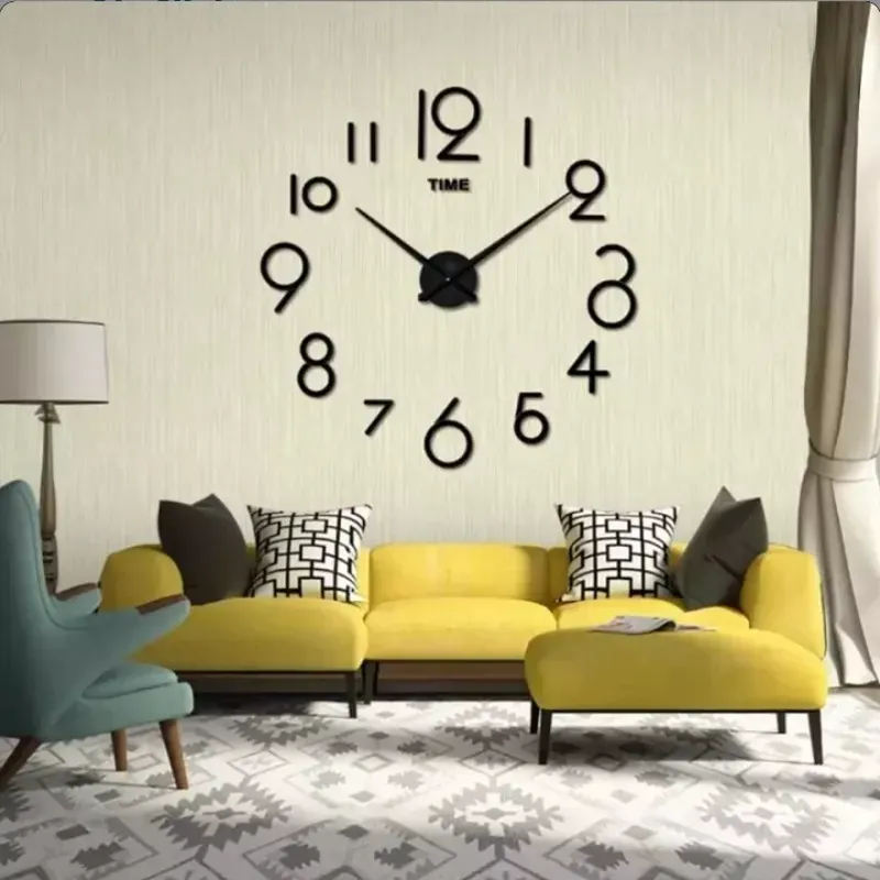 RELOJ DE PARED 3D NUMEROS - 130 CM