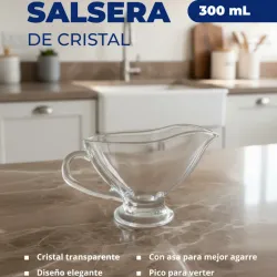 SALSERA DE CRISTAL KAYALI 300 ML (FAD)