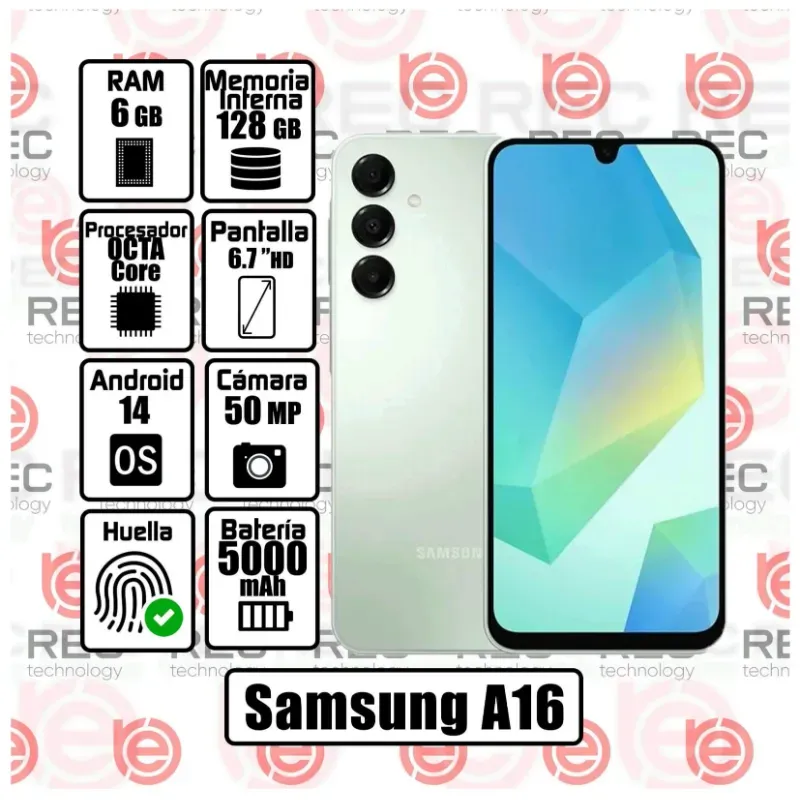 TELÉFONO SAMSUNG GALAXY A16 (REC)