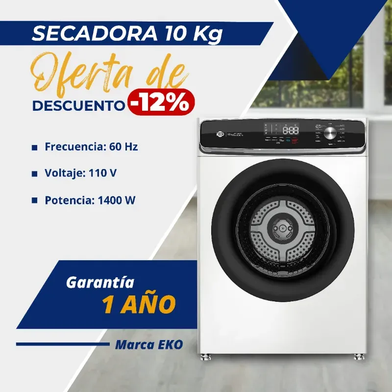 SECADORA AL VAPOR 10KG EKO 110V (FAD)