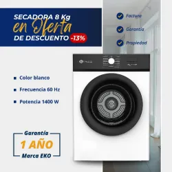 SECADORA AL VAPOR 8KG EKO 110V (FAD)
