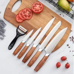 SET DE CUCHILLOS 6 PIEZAS MANGO PLÁSTICO