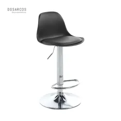 SILLA DE BAR AJUSTABLE NEGRA (VPT)