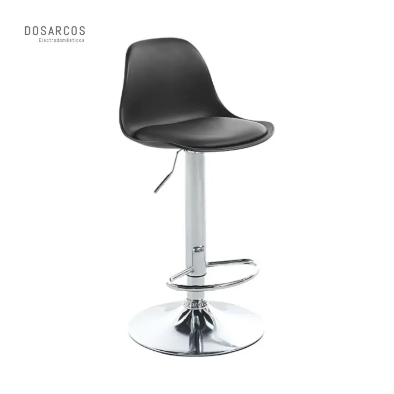SILLA DE BAR AJUSTABLE NEGRA (VPT)