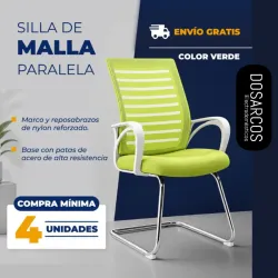 SILLA MALLA PARALELA VERDE (FAD)