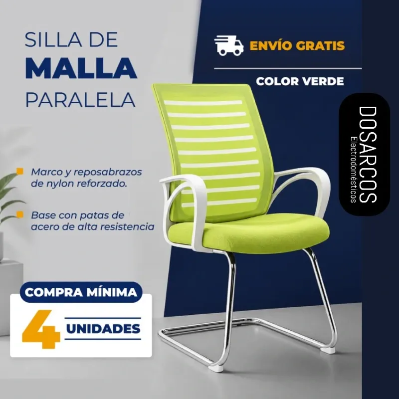 SILLA MALLA PARALELA VERDE (FAD)