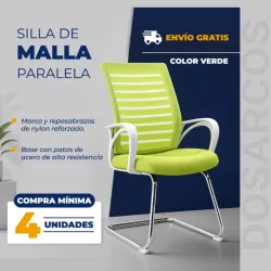 SILLA MALLA PARALELA VERDE (FAD)