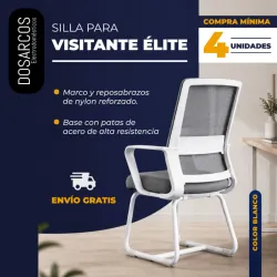 SILLA VISITANTE ÉLITE BLANCA (FAD)