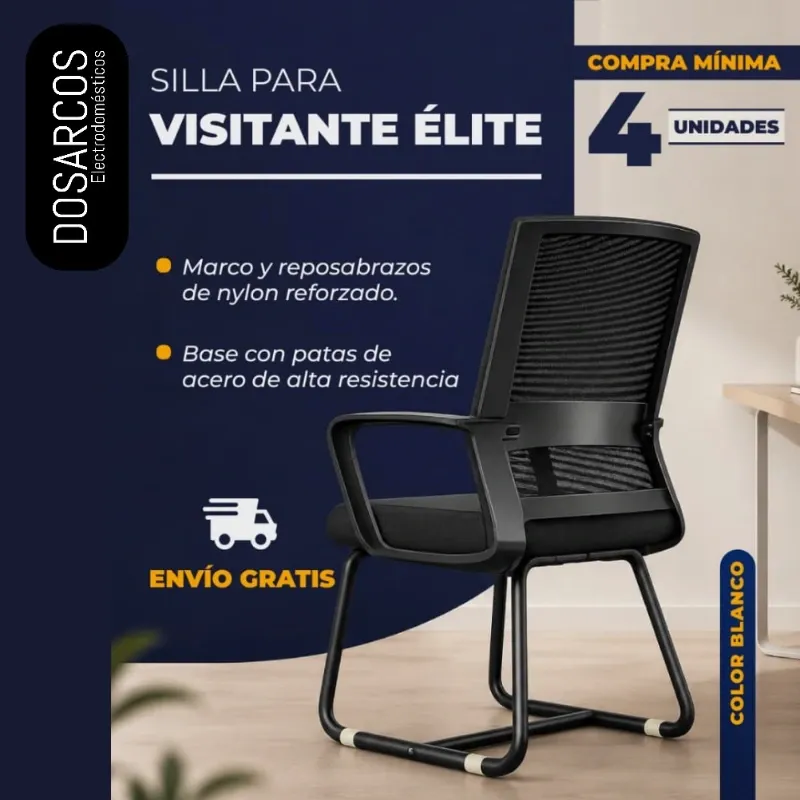 SILLA VISITANTE ÉLITE NEGRA (FAD)