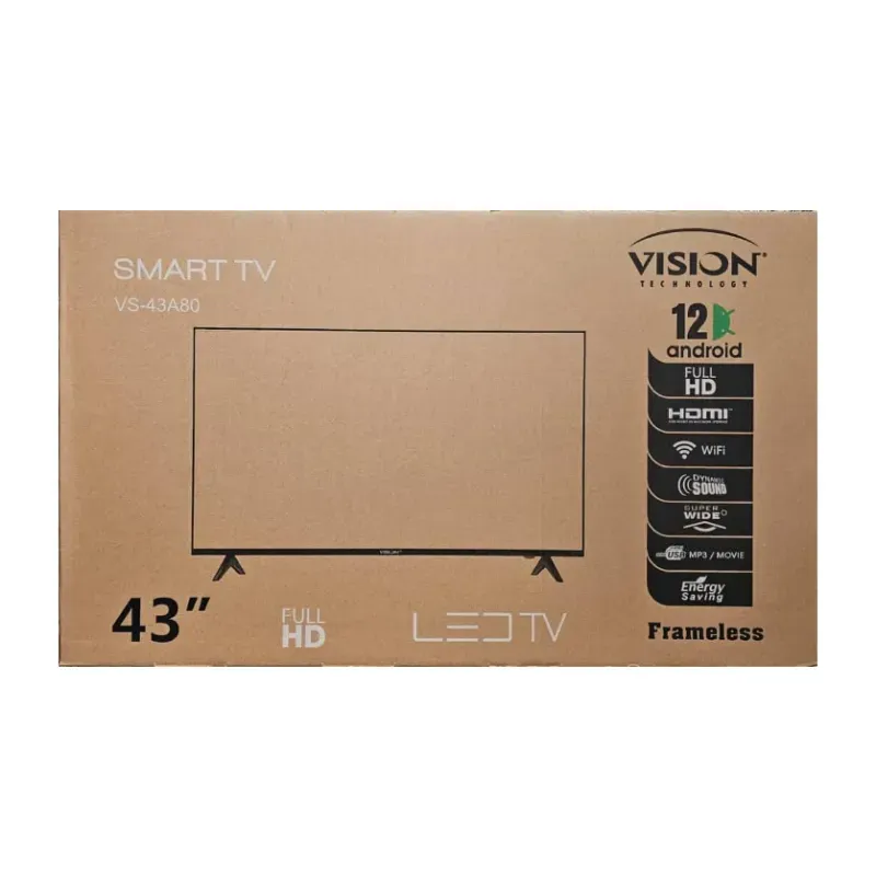 SMART TV VISION 43" CON SOPORTE FIJO (LHZ)