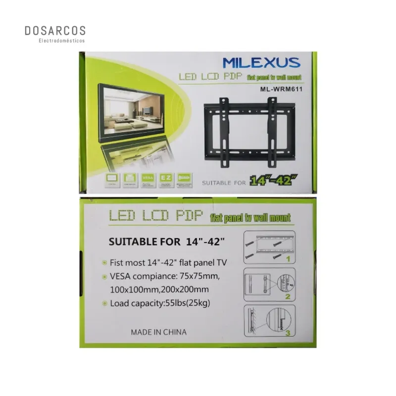 SOPORTE FIJO DE TV 14 - 42" MILEXUS (ACT)