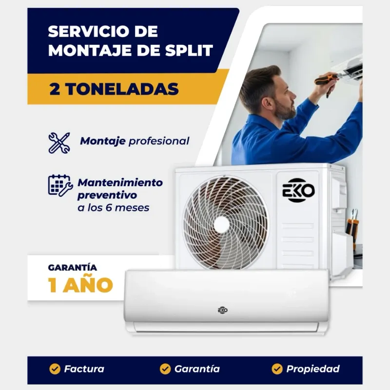 SPLIT 220V 2 TONELADAS EKO + INSTALACIÓN (FAD)