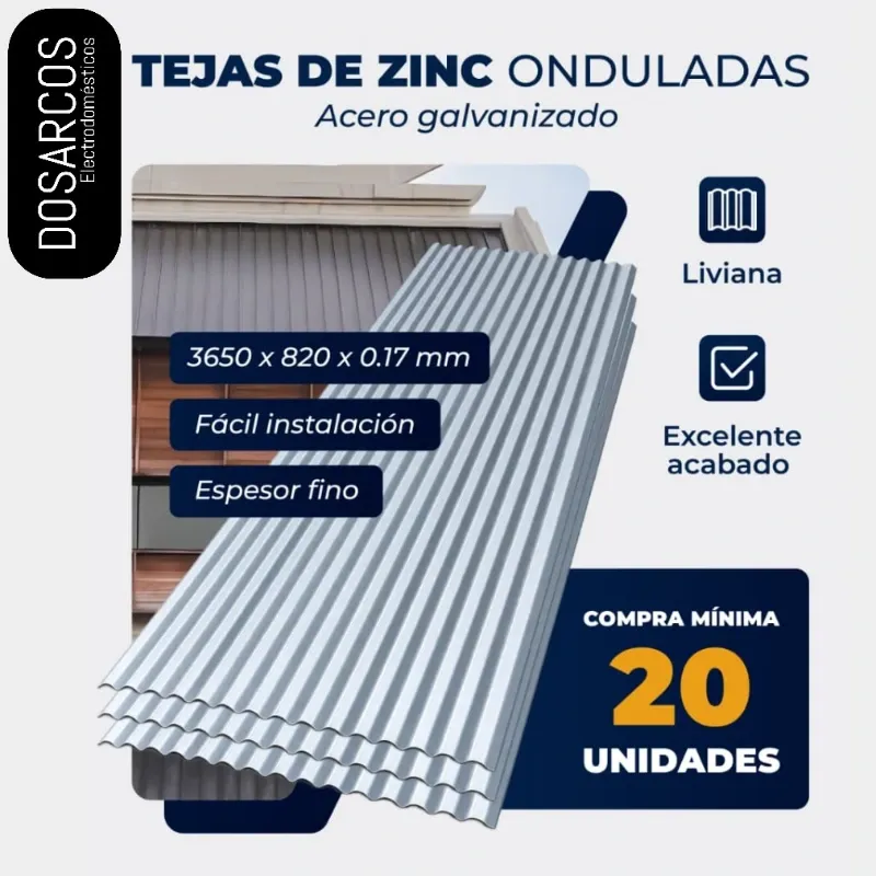 TEJA DE ZINC ONDULADA (FAD)