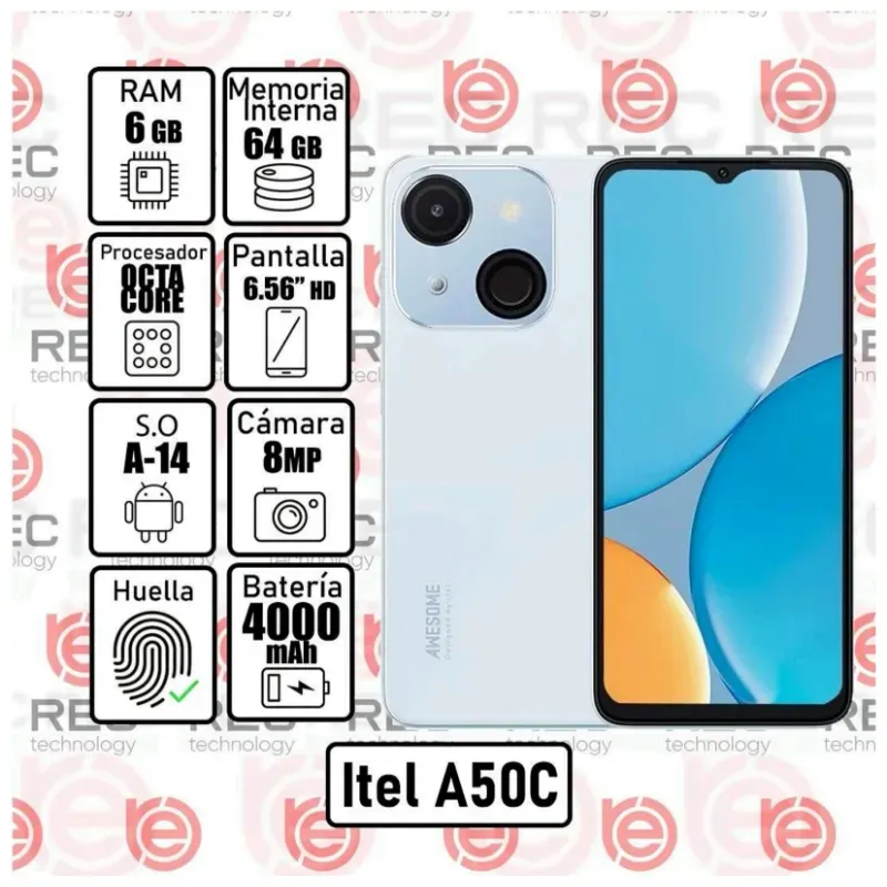 TELÉFONO ITEL A50C (REC)