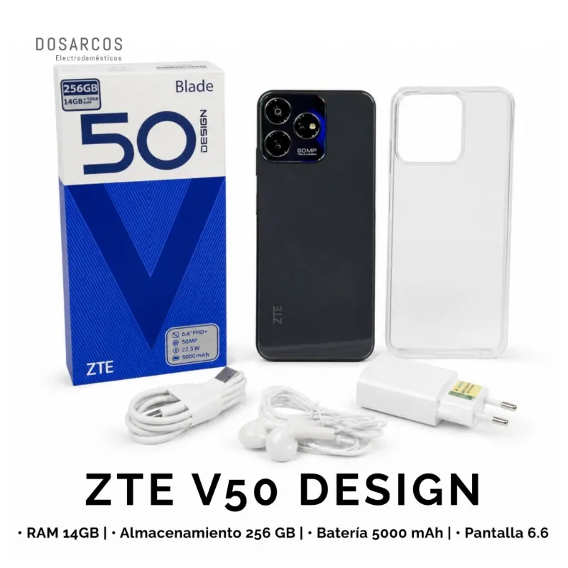 TELÉFONO ZTE V50 DESIGN | 14GB / 256GB (REC)