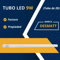 TUBO LED 9W (TUBO DE 20) DESMATT (FAD)