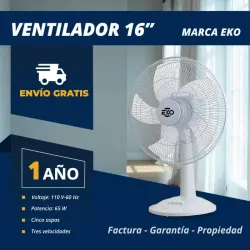 VENTILADOR DE MESA 16" EKO (FAD)