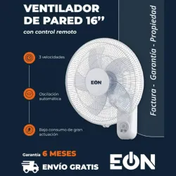 VENTILADOR DE PARED 16" EÓN (EÓN16WFR) (FAD)