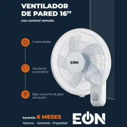VENTILADOR DE PARED 16" EÓN (EÓN16WFR) (FAD)