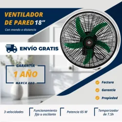 VENTILADOR DE PARED 18" EKO (FAD)