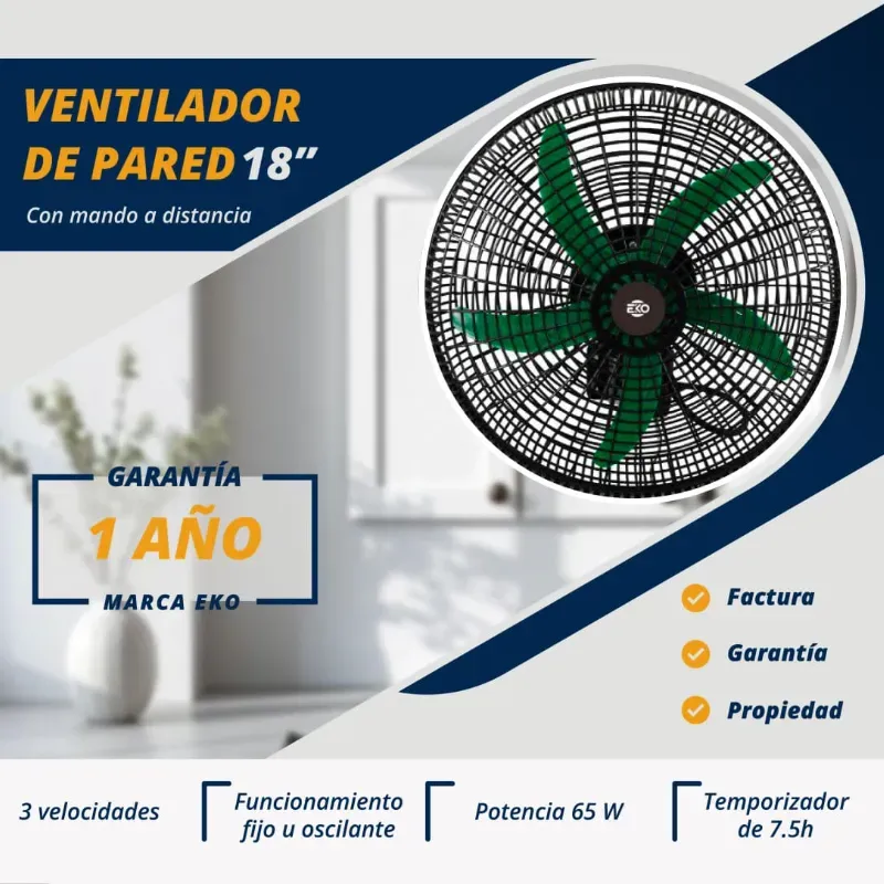 VENTILADOR DE PARED 18" EKO (FAD)