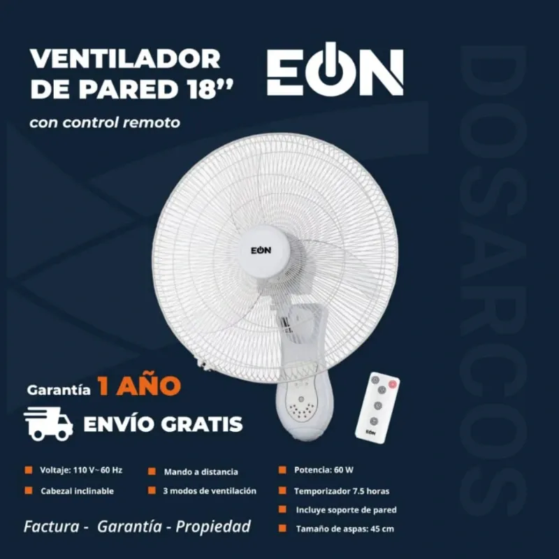 VENTILADOR DE PARED 18" EÓN (FAD)