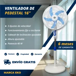 VENTILADOR DE PEDESTAL 16" EKO (FAD)