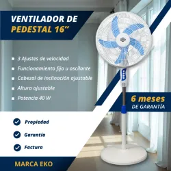 VENTILADOR DE PEDESTAL 16" EKO (FAD)