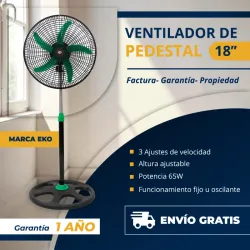 VENTILADOR DE PEDESTAL 18" EKO (FAD)