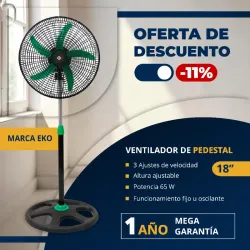 VENTILADOR DE PEDESTAL 18" EKO (FAD)