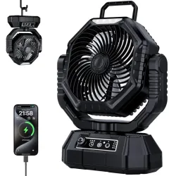 VENTILADOR RECARGABLE PORTÁTIL 20 MIL MAH