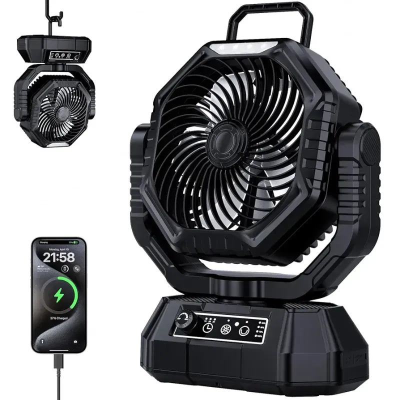 VENTILADOR RECARGABLE PORTÁTIL 20 MIL MAH