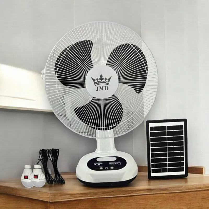 VENTILADOR RECARGABLE DE MESA JMD 12"