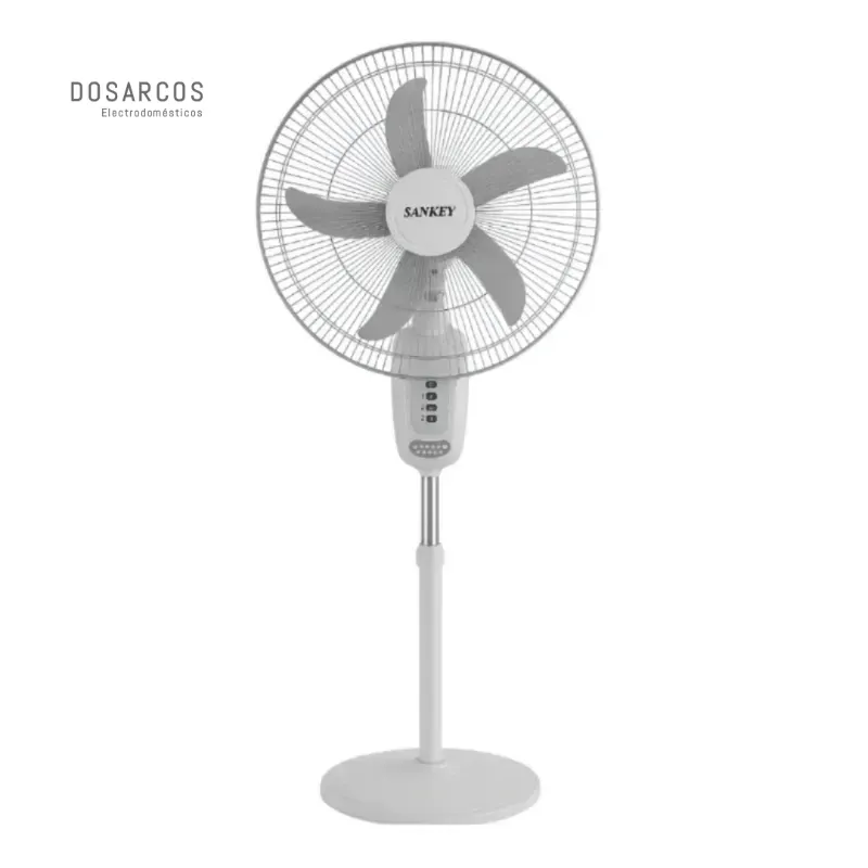 VENTILADOR RECARGABLE DE PEDESTAL 16" SANKEY (ANG)