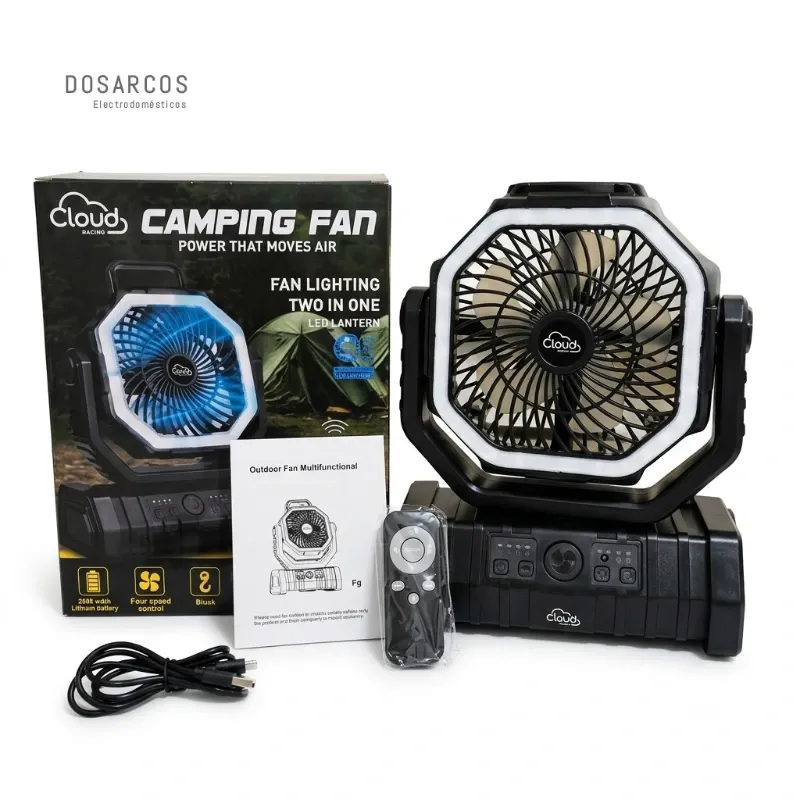 VENTILADOR RECARGABLE F6 / 20000 mAh - CLOUD (LHZ)